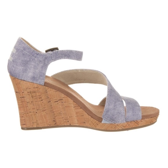 Clarissa slate blue wedge heel - Picture 2 of 15